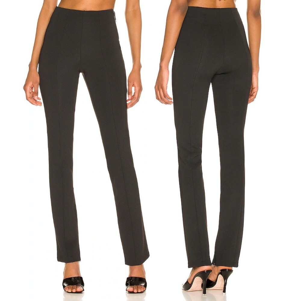 Good American‎ Black Good Waist Flare Scuba Pants Stretch Size 2